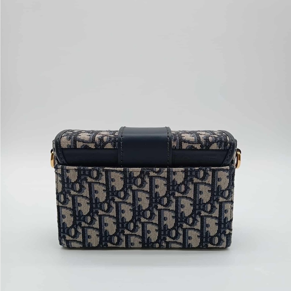 Dior Monogram Blue and Gold Clutch - Picture 14 of 16